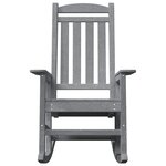 Fauteuils Bascule de jardin vidaXL 2 Pièces Gris clair 70x92x107.5 cm HDPE