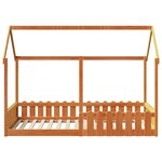vidaXL Cadre de lit d'enfants forme de maison sans matelas 90x190 cm