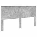 vidaXL Lit de Rangement Gris béton 180 x 200 cm Bois d'ingénierie