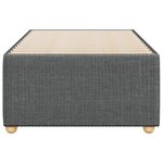 vidaXL Cadre de lit Gris foncé 90x190 cm Tissu