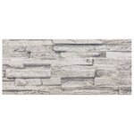 vidaXL Panneaux muraux 3D 14 Pièces gris clair 100x25 cm EPS