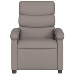 vidaXL Fauteuil inclinable électrique Taupe Tissu