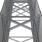 vidaXL Lit surélevé de jardin Acier galvanisé 224x40x68 cm Vert