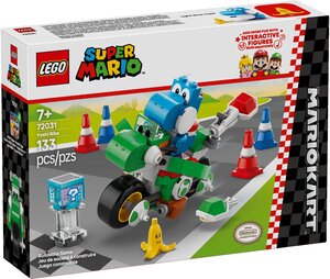 LEGO Super Mario : Ensemble Mario Kart Yoshimoto (72031) - Aventures Interactives avec Yoshi Bleu Ciel