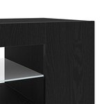 vidaXL Meuble TV Noir 135 x 39 x 30 cm Bois d'ingénierie