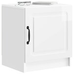 vidaXL Cabinet de chevet 2 Pièces Blanc brillant 43 x 34 5 x 47 cm