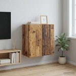 vidaXL Armoire Murale 59 x 31 x 60 cm Bois d'ingénierie Bois ancien
