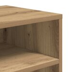 vidaXL Bibliothèque chêne artisanal 66x31x80 cm bois d'ingénierie