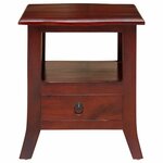 vidaXL Cabinet de chevet avec tiroir Marron 40 x 40 x 45 5 cm