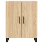 vidaXL Buffet haut Chêne sonoma 69 5x34x180 cm Bois d'ingénierie