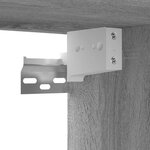 vidaXL Meubles TV suspendus Sonoma gris 3 Pièces Bois d'ingénierie