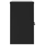 vidaXL Classeur noir 90x40x70 cm acier
