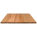 vidaXL Dessus de bureau marron clair bois chêne massif rectangulaire