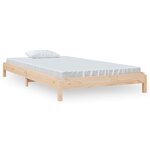 vidaXL Lit empilable sans matelas 100x200 cm bois massif de pin