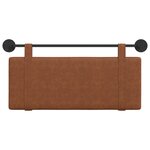 vidaXL Tête de lit suspendue Marron PU antique