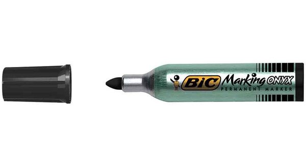 Marqueur Permanent MARKING ONYX 1482 Pointe Ogive Trait 1 5 mm Noir BIC