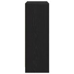 vidaXL Buffet avec tiroirs et portes chêne noir 73x31x90 cm