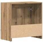 vidaXL Armoire lavabo de salle de bain chêne artisanal 60x33x60 cm