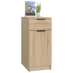 vidaXL Armoire de bureau Chêne sonoma 33 5x50x75 cm Bois d'ingénierie