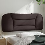 vidaXL Coussin de tête de lit Hvar marron foncé 100 cm tissu
