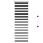 vidaXL Store zèbre noir 90x200 cm largeur du tissu 85 9 cm polyester