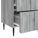 vidaXL Cabinet de chevet Sonoma gris 43 x 34 5 x 49 5 cm