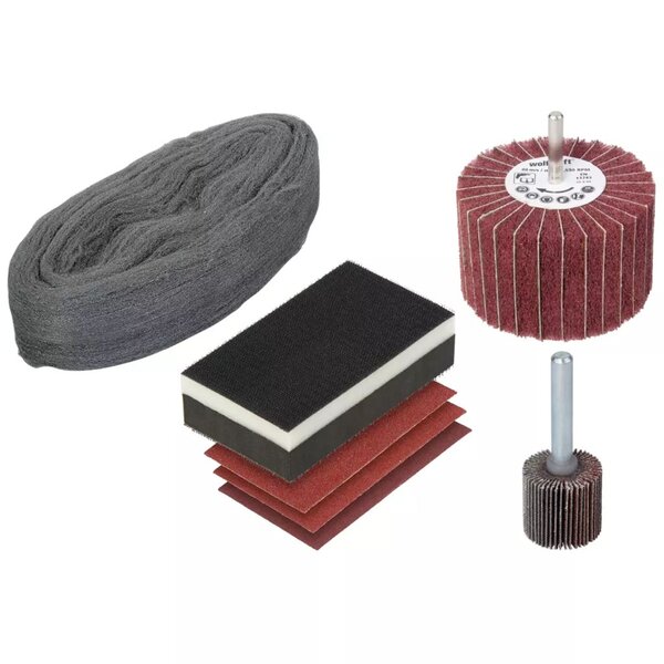 Wolfcraft jeu de polissage du pois pour mobilier 7 pièces 5643000
