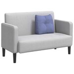 vidaXL Coussin de Dos Bleu denim 45 x 24 x 50 cm tissu