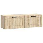 vidaXL Meuble TV mural Chêne Sonoma 98 x 31 x 30 cm Bois d'ingénierie