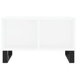 vidaXL Table basse Blanc 60x50x36 5 cm Bois d'ingénierie