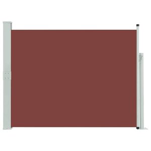 vidaXL Auvent latéral rétractable de patio 140x500 cm Marron