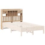 vidaXL Tête de lit avec rangement 135 cm bois massif de pin