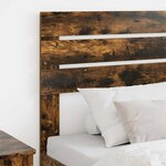 vidaXL Tête de lit Chêne fumé 100 cm Bois d'ingénierie
