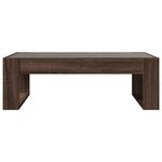 vidaXL Table basse avec LED infini chêne marron 90x53x30 cm