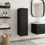 vidaXL Cabinet de Salle de Bain Mural Noir 33 x 34 5 x 100 cm