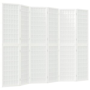 vidaXL Cloison de séparation pliable 6 panneaux 240x170 cm Blanc