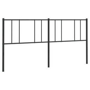 vidaXL Tête de lit métal noir 200 cm