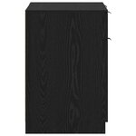 vidaXL Bureau Chêne noir 133 x 50 x 75 cm Bois d'ingénierie