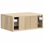 vidaXL Cabinet de chevet mural Chêne Sonoma 49 x 34 5 x 20 cm