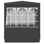 vidaXL Tente de réception avec parois 2 5x2 5 m Anthracite 90 g/m²