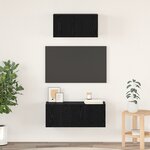 vidaXL Ensemble meuble TV 2 Pièces Chêne noir 80 x 30 x 30 cm