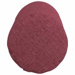 vidaXL Coussins d'accent 2 Pièces Bordeaux Ø 15 x 40 cm tissu
