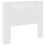 vidaXL Tête de lit Blanc 120 x 16 5 x 103 5 cm Bois d'ingénierie
