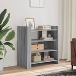 vidaXL Buffet sonoma gris 73 5x35x75 cm bois d'ingénierie