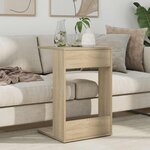 vidaXL Table d'appoint Chêne Sonoma 40 x 38 x 62 5 cm