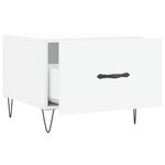 vidaXL Table basse blanc 50x50x40 cm bois d'ingénierie