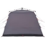 vidaXL Tente familiale cabine 7personnes gris orange dégagement rapide