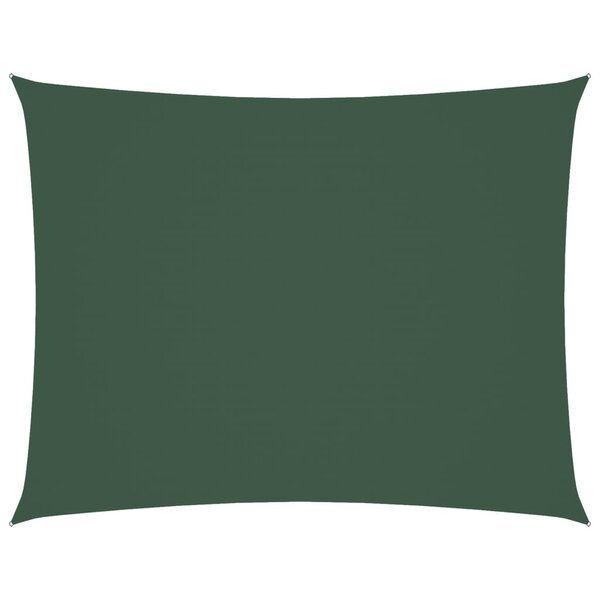 vidaXL Voile de parasol tissu oxford rectangulaire 6x7 m vert foncé
