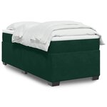 vidaXL Sommier à lattes de lit avec matelas Vert foncé 100x200 cm