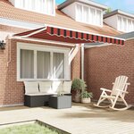 vidaXL Auvent Orange et marron 350 x 250 x 165 cm Polyester